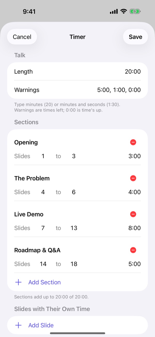 Timer plan